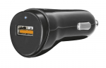 Car Charger Trust Ultra-Fast QC3.0 1xUSB 18W Black