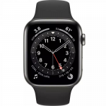 Apple Watch Series 6 44mm M09H3 Stainless Steel Graphite with Sport Band GPS+Cellular Black
