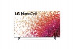 55" LED TV LG 55NANO756PA Black (IPS 3840x2160 UHD SMART TV 3xHDMI 2xUSB WiFi Bluetooth Speakers 2x10W)