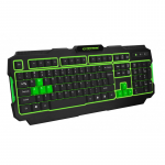 Keyboard Esperanza TIRONS EGK201G US Layout Illuminated Black/Green USB