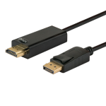 Cable DP to HDMI 1.5m SAVIO CL-56 male-male Black