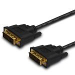 Cable DVI to DVI 3.0m SAVIO CL-53 gold-plated male-male DVI-D Black