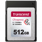 512GB Compact Flash Card Transcend TS512GCFE820 (CFexpress 2.0 Type B PCIe 3.0x2 NVMe 1.3 R/W:1700/1000MB/s MLC NAND)