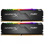 DDR4 32GB (Kit of 2x16GB) Kingston HyperX FURY Black Dynamic RGB HX426C16FB4AK2/32 (2666MHz PC21300 CL16 1.2V)