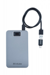 External HDD 1.0TB Verbatim Executive Fingerprint Secure Grey 53652 (2.5" USB3.2-Type-C)