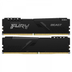 DDR4 32GB (Kit of 2x16GB) Kingston FURY Beast Black KF426C16BB1K2/32 (2666MHz PC4-21300 2Rx8 CL16 1.2V)