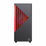 Case GAMEMAX Contac COC Black-Red (w/o PSU 1x120 1x140 ARGB Fan MidiTower ATX)