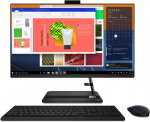 Monoblock Lenovo AIO IdeaCentre AIO 3 24ALC6 Black (23.8" IPS FHD Ryzen 5 5500U 8GB SSD 256GB w/o DVDRW AMD Radeon Graphics Wireless KB&MS No OS Black)