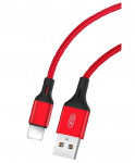 Cable Lightning to USB 2.0m XO Braided NB143 Red