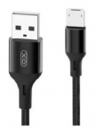 Cable Micro-USB to USB 1.0m XO Braided NB55 Black
