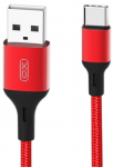 Cable micro USB to USB 2.0m XO Braided NB143 Red