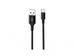 Cable Type-C to USB 2.0m XO Braided NB143 Black