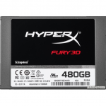 SSD 480GB Kingston HyperX FURY 3D KC-S44480-6F (2.5" R/W:500/500MB/s SM SM2258X 3D NAND TLC SATA III)