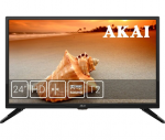 24" LED TV AKAI UA24HD19T2S Black (1366x768 HD SMART DVBT2 HDMI USB Speakers 2x3W)