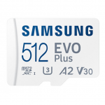 512GB microSDXC Samsung EVO Plus MB-MC512KA (Class 10 UHS-I U3 with SD adapter R:130MB/s)