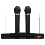 Microphone SVEN MK-715  Karaoke  Wireless 80.0Hz - 12.0 MHz  2 pcs Black