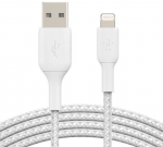 Cable Lightning to USB 1.0m Belkin CAA002bt1MWH Braided White