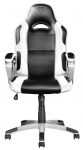 Gaming Chair Trust GXT 705W Ryon White-Black (Max Weight/Height 150kg/160-190cm PU Leather)