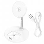 Charger Hoco S23 Volant magnetic 2-in-1 Fast Wireless White
