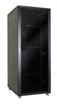 19" 20U Напольный телекоммуникационный шкаф 600x800x1002 black glass metal door