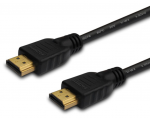 Cable HDMI to HDMI 10.0m SAVIO CL-34 gold-plated male-male Black