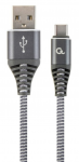 Cable Type-C to USB 1.0m Cablexpert CC-USB2B-AMCM-1M-WB2 AM/CM Spacegrey-White