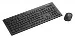 Keyboard & Mouse Canyon SET-W4 Multimedia Black Wireless USB