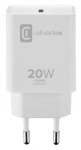 Charger Cellularline Type-C 20W White