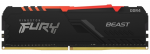 DDR4 8GB Kingston FURY Beast RGB Black KF437C19BBA/8 (3733MHz PC4-29800 CL19 1.35V)