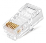 RJ45 Modular Plug Cat.6 Long Type 30u" Gold plated LY-US010-30U 1pcs