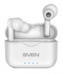 Earphones SVEN E-701BT Bluetooth TWS with Mic White