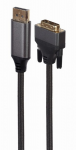 Cable DP to DVI 1.8m Cablexpert CC-DPM-DVIM-4K-6 Blister Black