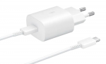 Charger Samsung Original EP-TA800 Fast Travel Charger 25W PD 3A + Type-C Cable White