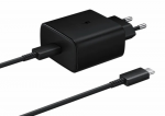 Charger Samsung Original EP-TA845 Fast Travel Charger 45W PD 3A + Type-C Cable Black