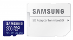 256GB microSDHC Samsung PRO Plus MB-MD256KA (Class 10 UHS-I U3 with SD adapter R/W:160/120MB/s)