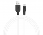 Cable micro USB to USB 1.0m Hoco X21 Silicone Black&White