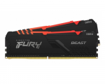 DDR4 32GB (Kit of 2x16GB) Kingston FURY Beast RGB Black KF432C16BBAK2/32 (3200MHz PC4-25600 CL16 1.35V)