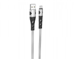 Cable MicroUSB to USB 1.2m Hoco U105 Treasure Braided Silver