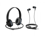 Headphones Hoco W24 Enlighten with In-Ear Blue