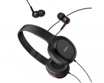 Headphones Hoco W24 Enlighten with In-Ear Red