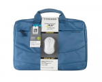 15.6" Notebook Bag TUCANO IDEA Bundle BU-BIDEA-WM-Z + Wireless Mouse Light Blue