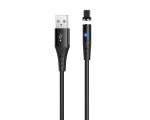 Cable Lightning to USB 1.0m Magnetic Hoco X60 Honorific Black