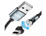 Cable Lightning to USB 1.2m Magnetic Hoco U94 Universal Black