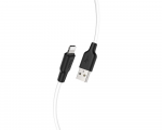Cable Lightning to USB 2.0m Hoco X21 Plus Silicone Black&White