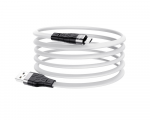 Cable micro USB to USB 1.0m Hoco X53 Angel silicone White