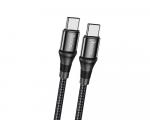 Cable Type-C to Type-C 1.0m Hoco X50 Exquisito 100W Black