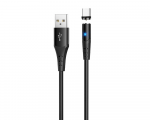 Cable Type-C to USB 1.0m Magnetic Hoco X60 Honorific Black