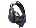 Headphones Hoco W102 Cool tour gaming 3.5mm USB with mic Blue