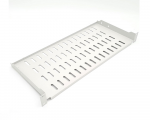 1U Console Shelf For Deep 250mm Perforated Grey