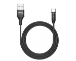 Cable Type-C to USB 1.2m Magnetic Hoco U76 Fresh Black